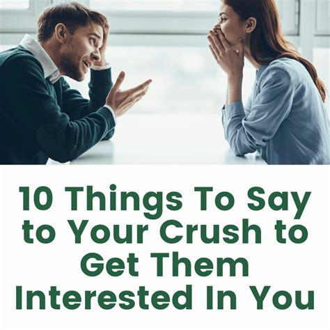 things to say to your crush